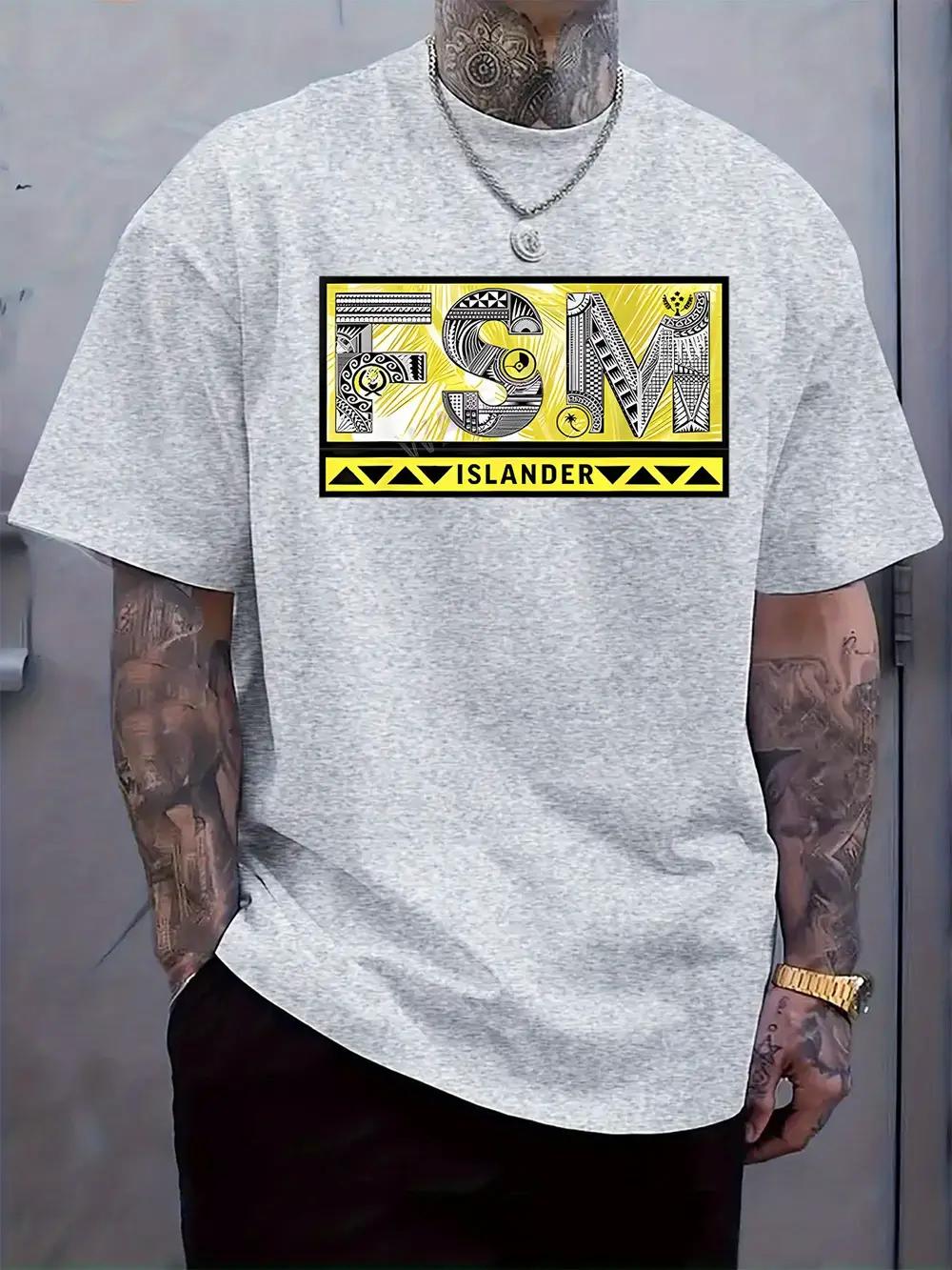FSM Short Sleeve T-shirt with Island-Themed Graphic Print XXXXL
FSM Short Sleeve T-shirt with Island-Themed Graphic Print XXXXL