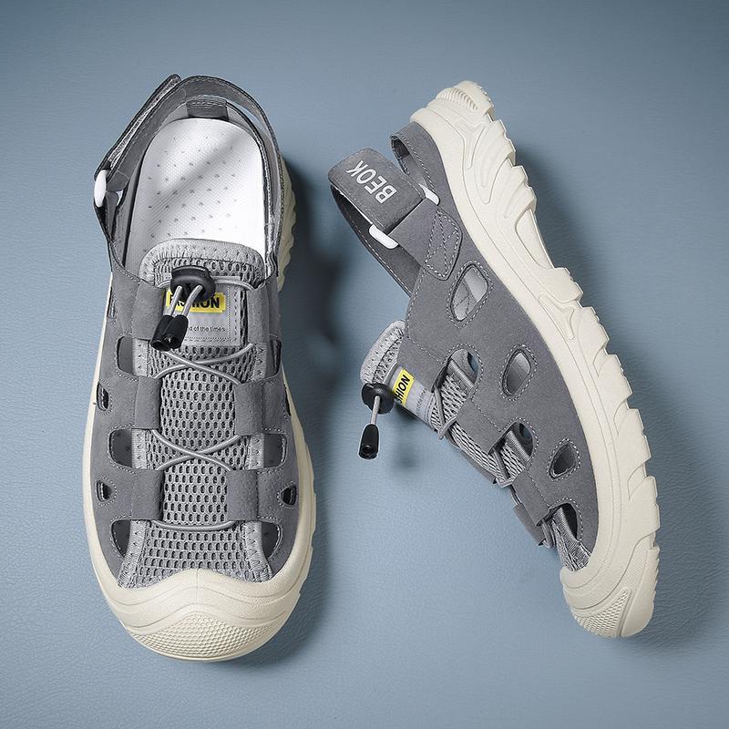Summer bag head sandals men wear beach cool slippers mesh hollow sports hole slippers men beach shoes men 39 хакі
Summer bag head sandals men wear beach cool slippers mesh hollow sports hole slippers men beach shoes men 39 хакі