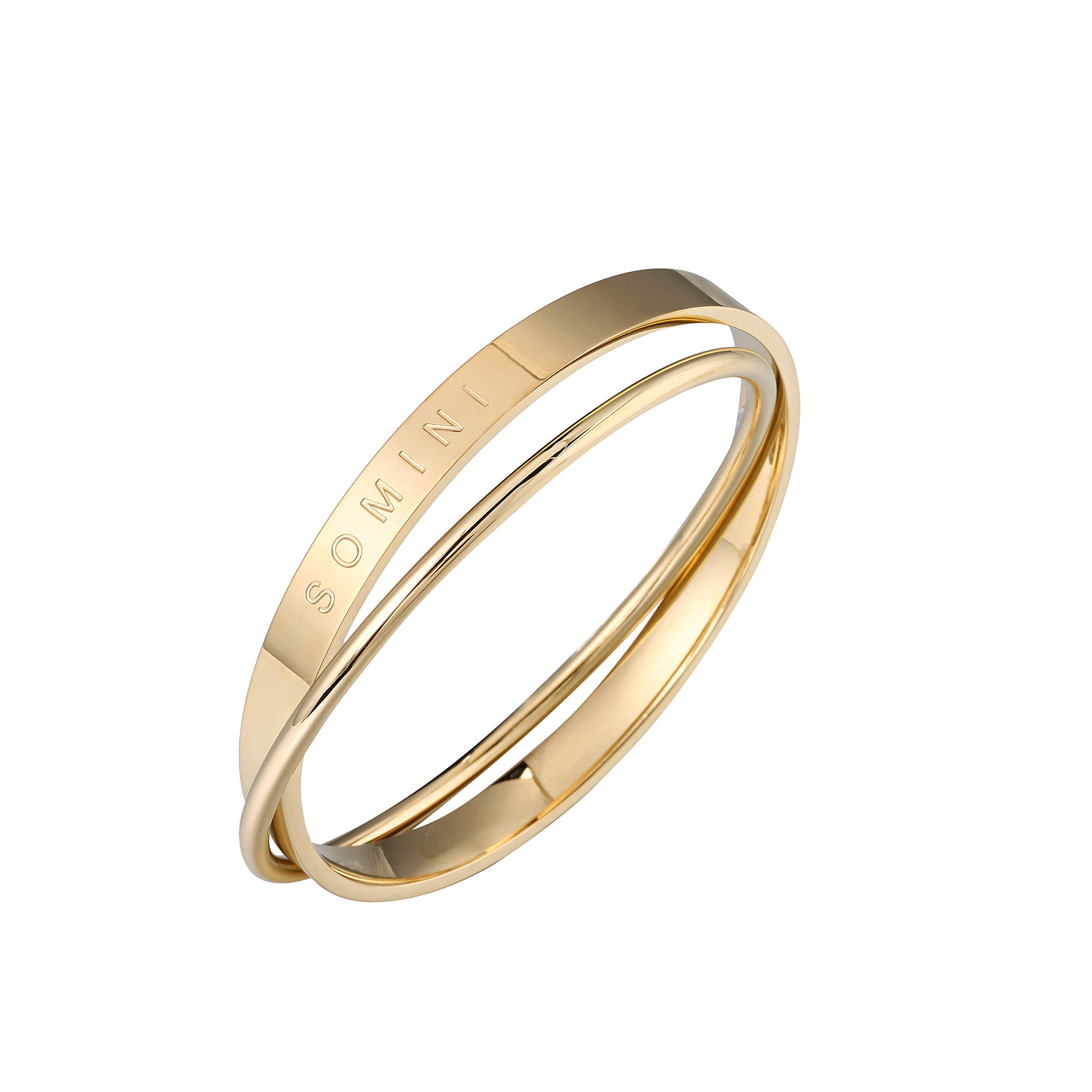 SOMINI can be worn all the double hypoallergenic stainless SOMINI WZ29947 Popular, time, gold, simple, bangle, pair, unisex, steel, золотий
SOMINI can be worn all the double hypoallergenic stainless SOMINI WZ29947 Popular, time, gold, simple, bangle, pair, unisex, steel, золотий