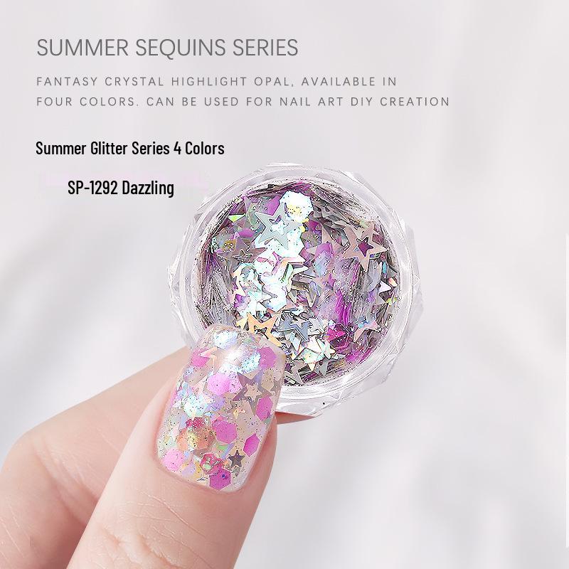 Летний нейл-арт: Пушистые Звезды, Неправильные, и Смешанные Блестки
Летний нейл-арт: Пушистые Звезды, Неправильные, и Смешанные Блестки