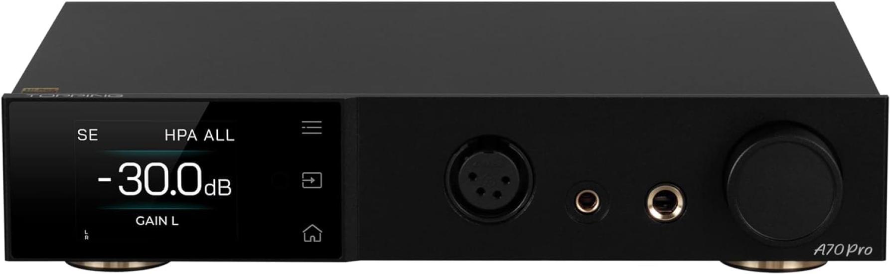 LEAUDIO TOPPING A70 Pro Full Balance Headphone Amplifier 17000mW2 Relay Volume Control Preamplifier with Remote Control (Black)
LEAUDIO TOPPING A70 Pro Full Balance Headphone Amplifier 17000mW2 Relay Volume Control Preamplifier with Remote Control (Black)
