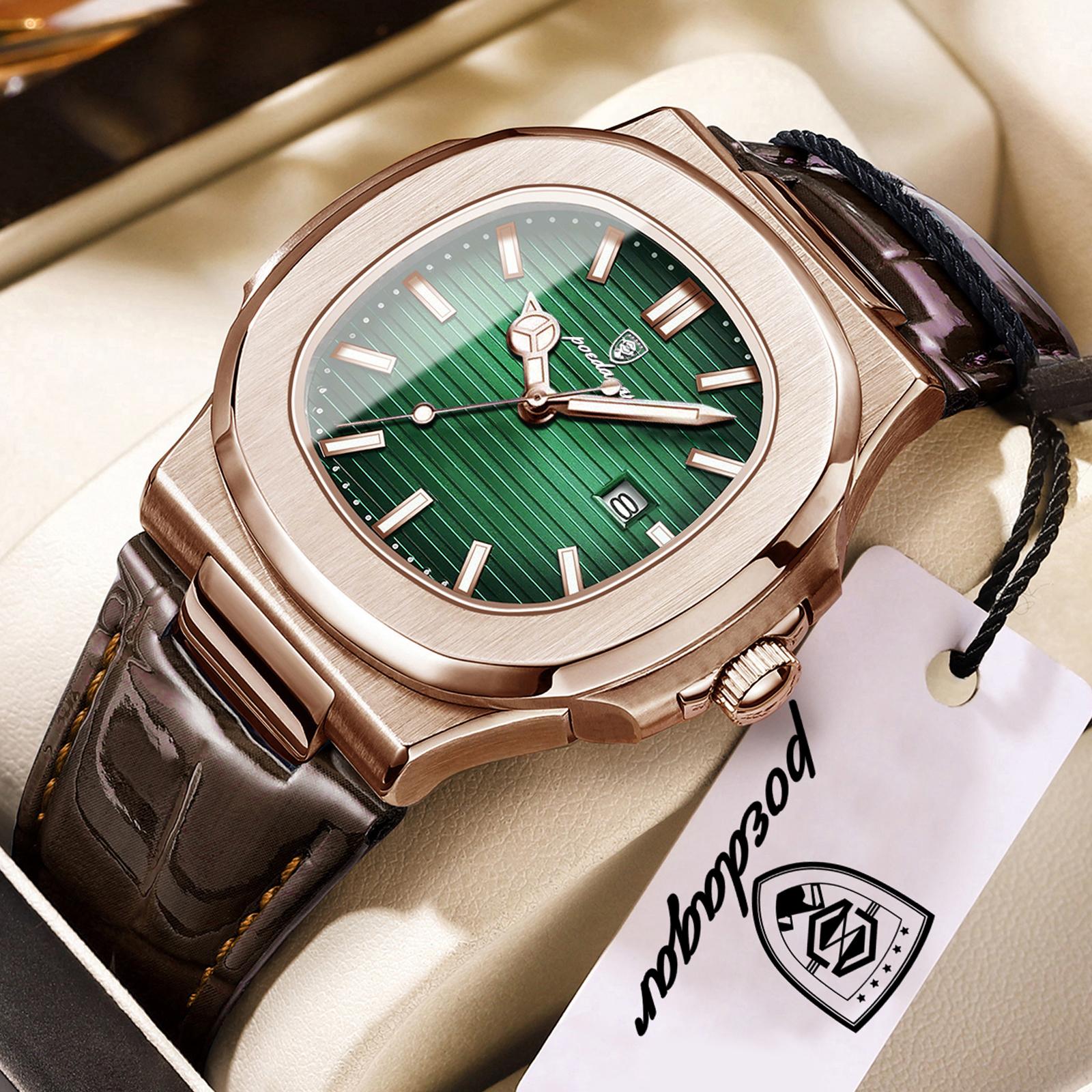 POEDAGAR Top Square Man Watch Date Waterproof Luminous Luxury Wristwatch High Quality Leather Quartz Watches+Box Reloj
POEDAGAR Top Square Man Watch Date Waterproof Luminous Luxury Wristwatch High Quality Leather Quartz Watches+Box Reloj