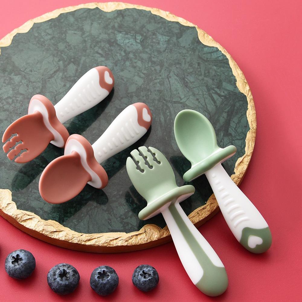 Kids Eat Training Baby Training Short Handle Baby Utensils Set Children Tableware Spoon Fork Set
Kids Eat Training Baby Training Short Handle Baby Utensils Set Children Tableware Spoon Fork Set