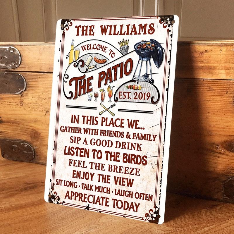 1 piece Williams Family Style Patio Tin Wall Hanging Plaque, Welcome Friends and Family Outdoor Decoration, Featuring BBQ and Dr (as the picture,20x30cm)
1 piece Williams Family Style Patio Tin Wall Hanging Plaque, Welcome Friends and Family Outdoor Decoration, Featuring BBQ and Dr (as the picture,20x30cm)