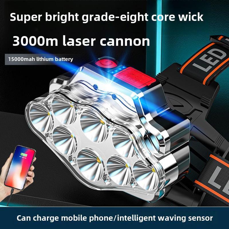 LED Strong Light Induction Type Rechargeable Long Battery Life Super Bright Portable Remote Projection Headlight white light
LED Strong Light Induction Type Rechargeable Long Battery Life Super Bright Portable Remote Projection Headlight white light