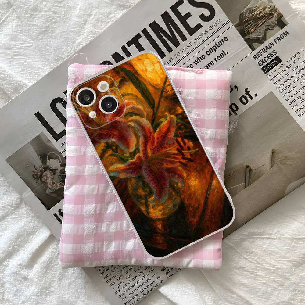 Oil Painting Lily Flower Pattern For iPhone 11 12 13 14 15 16 17 Pro Max Plus 13 Mini Silicone Soft Transparent Back iPhone 15
Oil Painting Lily Flower Pattern For iPhone 11 12 13 14 15 16 17 Pro Max Plus 13 Mini Silicone Soft Transparent Back iPhone 15