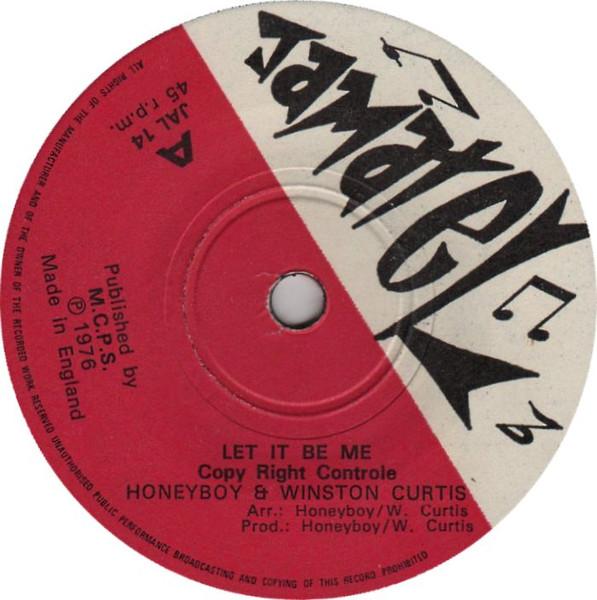 7inch Record HONEY BOY & WINSTON CURTIS - Let It Be Me JAL14 Jamatel 1976 UK Reggae, Ska & Dub Used
7inch Record HONEY BOY & WINSTON CURTIS - Let It Be Me JAL14 Jamatel 1976 UK Reggae, Ska & Dub Used