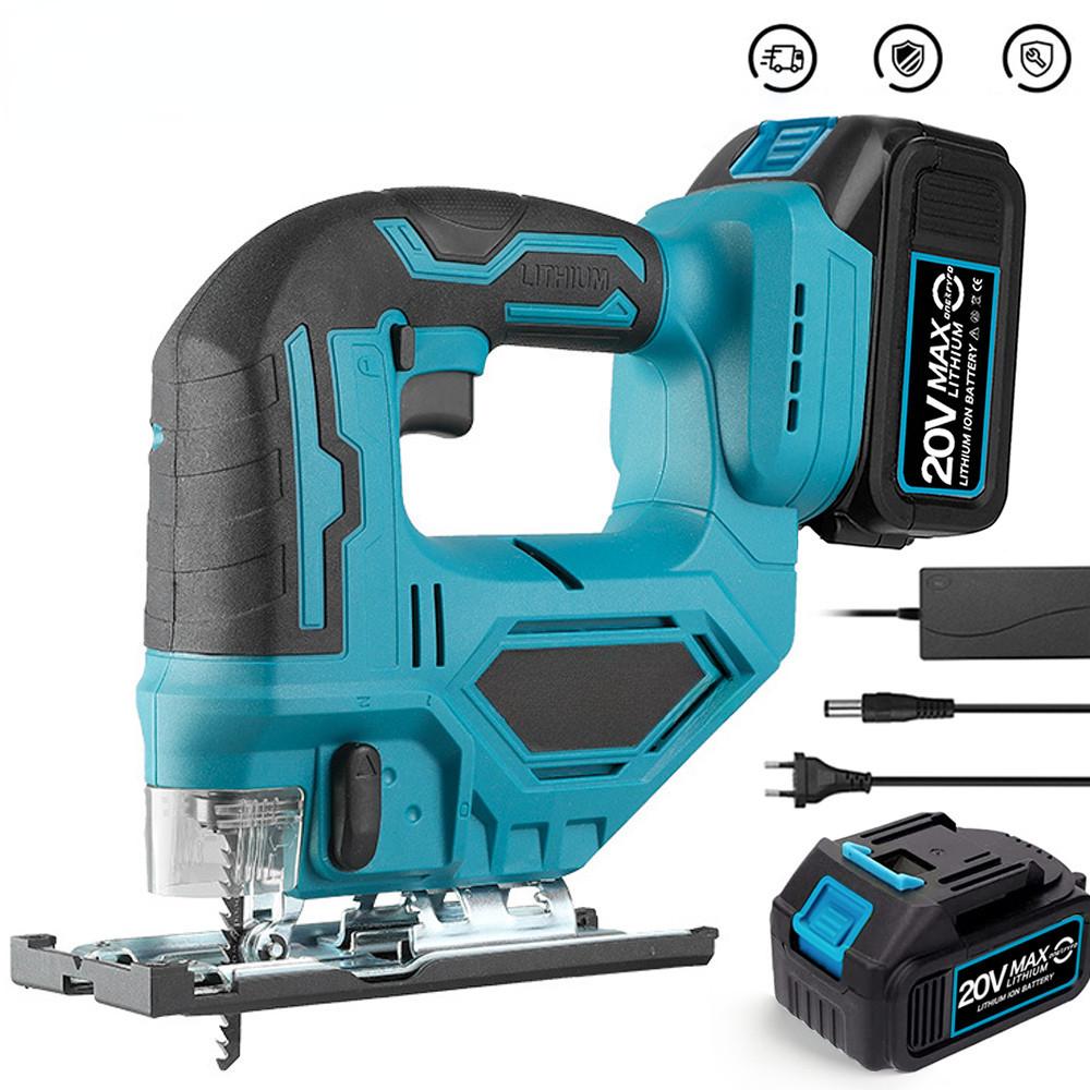 Cordless Jigsaw High Power Electric Curved Saw Portable Multi-Function Woodworking Power Tool
Cordless Jigsaw High Power Electric Curved Saw Portable Multi-Function Woodworking Power Tool