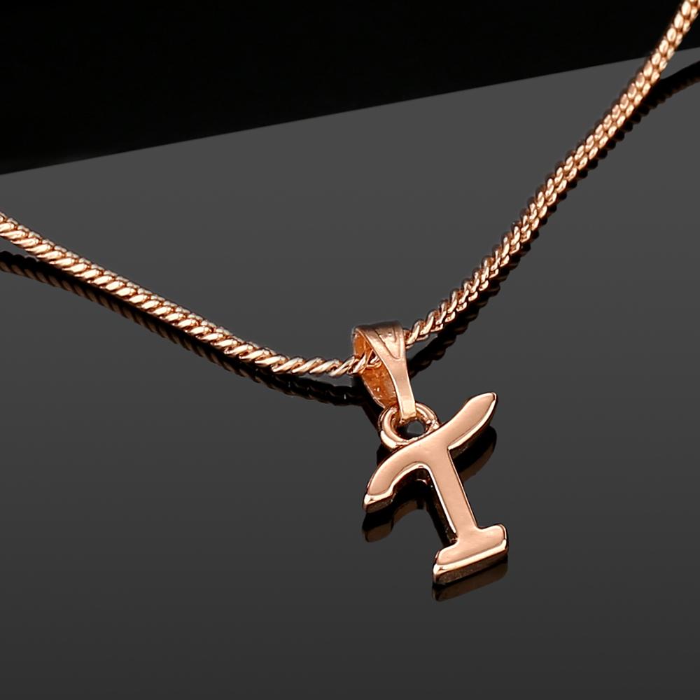 Estele Valentine gift - Подвеска Intital T Letter с покрытием из розового золота для женщин
Estele Valentine gift - Подвеска Intital T Letter с покрытием из розового золота для женщин