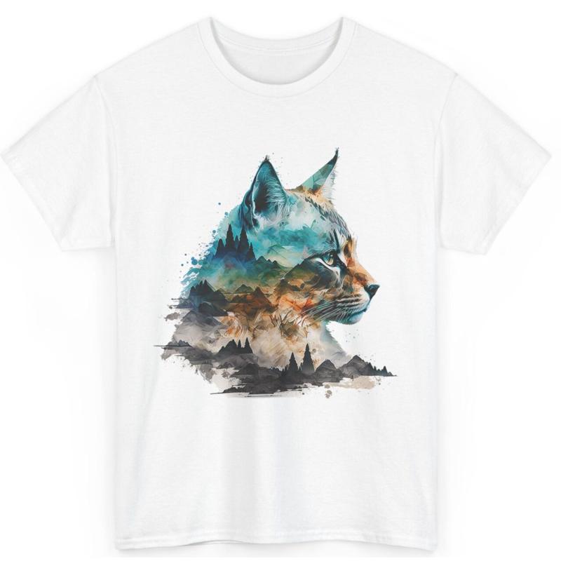 Wild Cat Art White Tee with Majestic Bobcat Nature Design Unique Stylish 5XL різнокольоровий
Wild Cat Art White Tee with Majestic Bobcat Nature Design Unique Stylish 5XL різнокольоровий