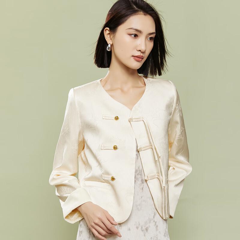 She Tu Women s New Chinese Style Short Jacket L
She Tu Women s New Chinese Style Short Jacket L