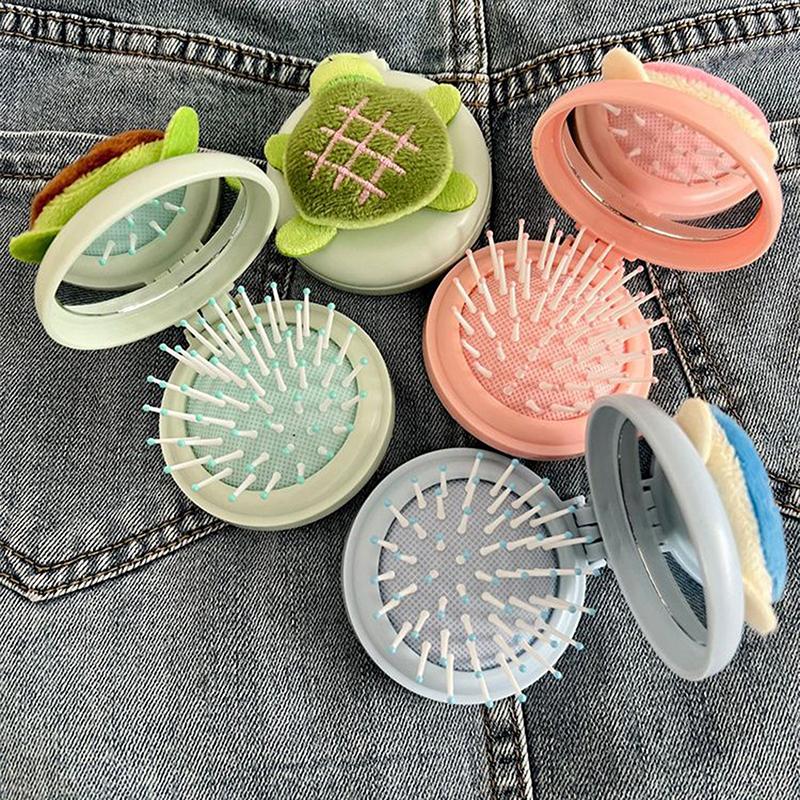 Cartoon Turtle Folding Massage Comb Head Massage Airbag Comb With Mirror Anti-Static Comb Portable Travel Girl Hair Combs розовый
Cartoon Turtle Folding Massage Comb Head Massage Airbag Comb With Mirror Anti-Static Comb Portable Travel Girl Hair Combs розовый