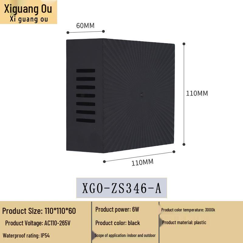 LED Square Waterproof Dimmable Wall Lamp for Indoor & Outdoor 6W Square теплим білим кольором
LED Square Waterproof Dimmable Wall Lamp for Indoor & Outdoor 6W Square теплим білим кольором