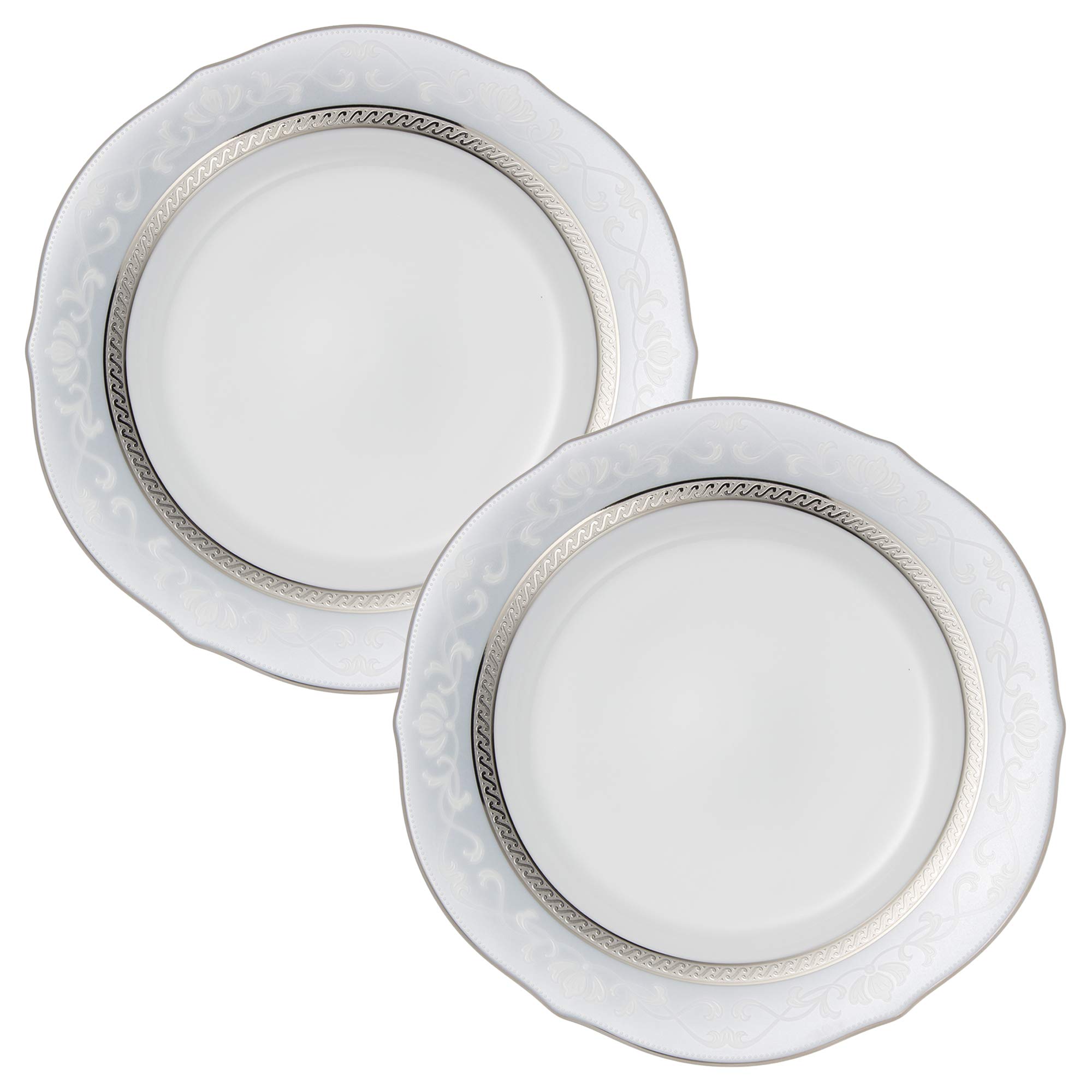 Noritake Pair of 23cm Hampshire Platinum Accent Plates in Fine Porcelain (P91310/4336)
Noritake Pair of 23cm Hampshire Platinum Accent Plates in Fine Porcelain (P91310/4336)