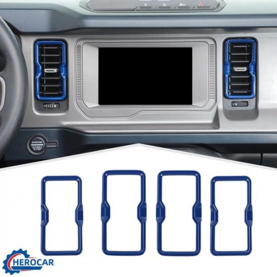 Air Conditioner A/C Outlet Vent Trim Frame Decor Cover Trim For Ford Bronco Blue
Air Conditioner A/C Outlet Vent Trim Frame Decor Cover Trim For Ford Bronco Blue