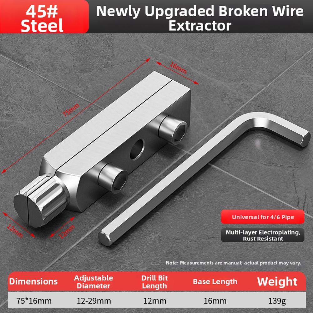 Portable Plumbing Thread Removal Tool For Faucet, Tap, And Pipe Maintenance, Repair Tools, Broken Wire Extractor
Portable Plumbing Thread Removal Tool For Faucet, Tap, And Pipe Maintenance, Repair Tools, Broken Wire Extractor