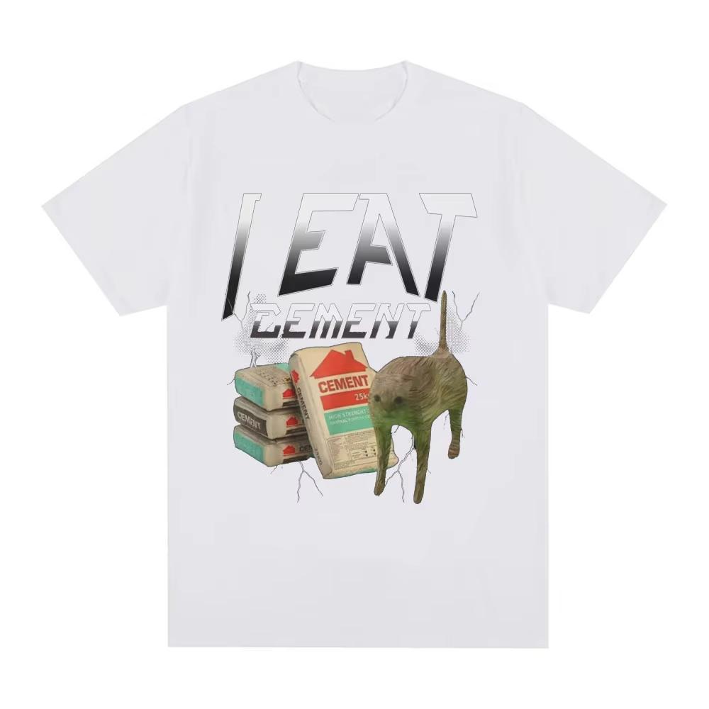 I Eat Cement Funny Cat Meme T Shirt Men Women Fashion Casual Short Sleeve Tee Male Oversized Cotton Breathable Top 4XL
I Eat Cement Funny Cat Meme T Shirt Men Women Fashion Casual Short Sleeve Tee Male Oversized Cotton Breathable Top 4XL