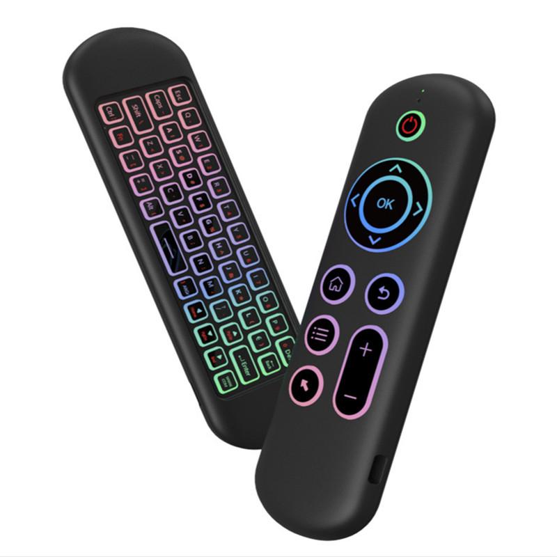 Wireless Gyroscope Air Mouse 2.4G BT 52 Remote Control Mini Keyboard 7 Color Backlight With USB Receiver For Android Smart
Wireless Gyroscope Air Mouse 2.4G BT 52 Remote Control Mini Keyboard 7 Color Backlight With USB Receiver For Android Smart