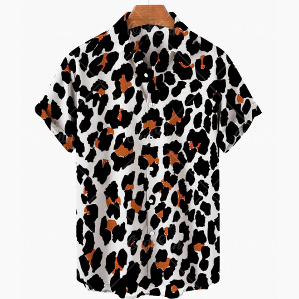 Leopard Colorful Pattern Print Men s Shirts Hawaii Short Sleeve Top Fashion Streetwear Casual Outdoor Men s and Women s Clothing Blouse S
Leopard Colorful Pattern Print Men s Shirts Hawaii Short Sleeve Top Fashion Streetwear Casual Outdoor Men s and Women s Clothing Blouse S