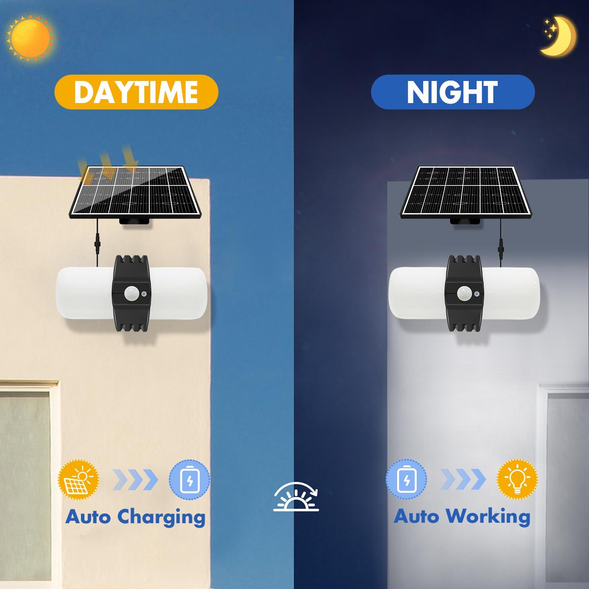 Solar Motion Sensor Light Solar Outdoor Lights Waterproof Flood Lights LED With 3 Lighting Modes Solar Lamp for Garden Garage White
Solar Motion Sensor Light Solar Outdoor Lights Waterproof Flood Lights LED With 3 Lighting Modes Solar Lamp for Garden Garage White