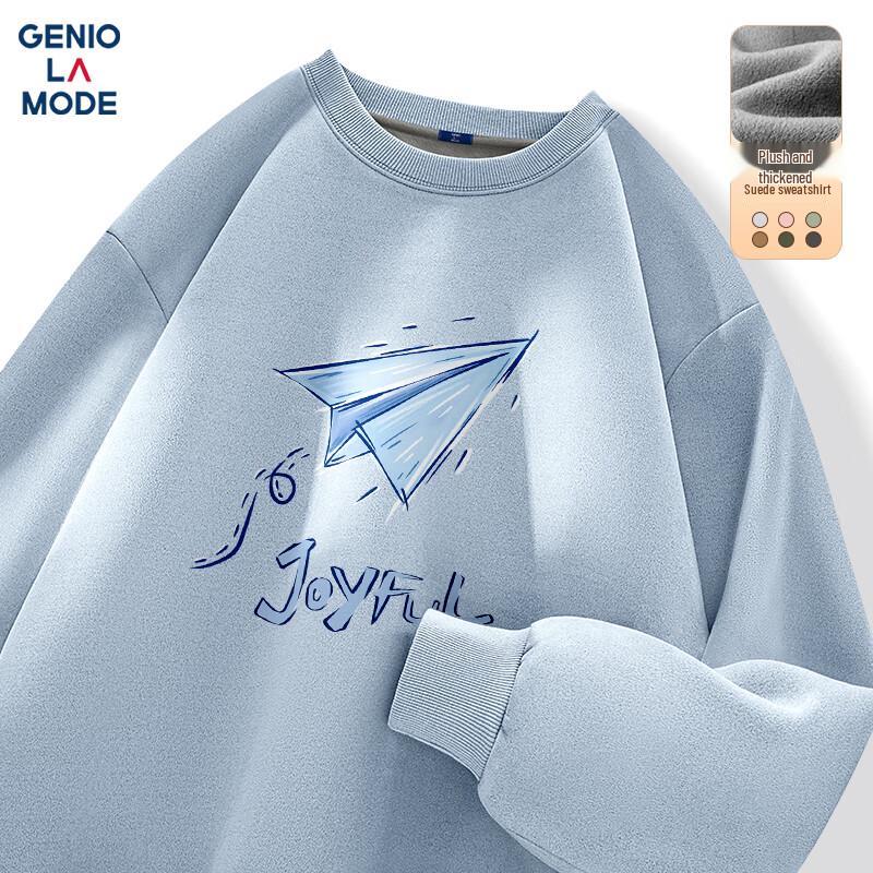 GENIOLAMODE Men s Winter Fleece-Lined Crewneck Sweatshirt L
GENIOLAMODE Men s Winter Fleece-Lined Crewneck Sweatshirt L