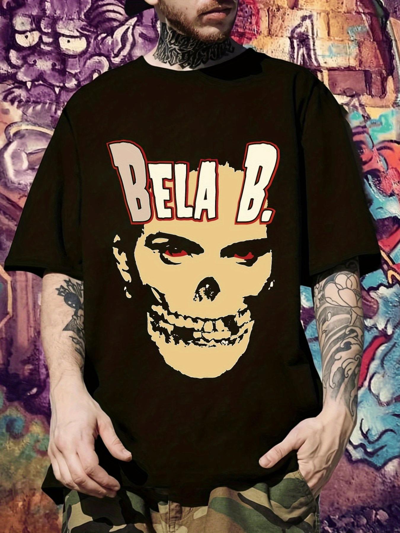 Bela B. Graphic T-shirt - Casual Short Sleeve Crew Neck Tee with Bold Skull & Letter Print S
Bela B. Graphic T-shirt - Casual Short Sleeve Crew Neck Tee with Bold Skull & Letter Print S