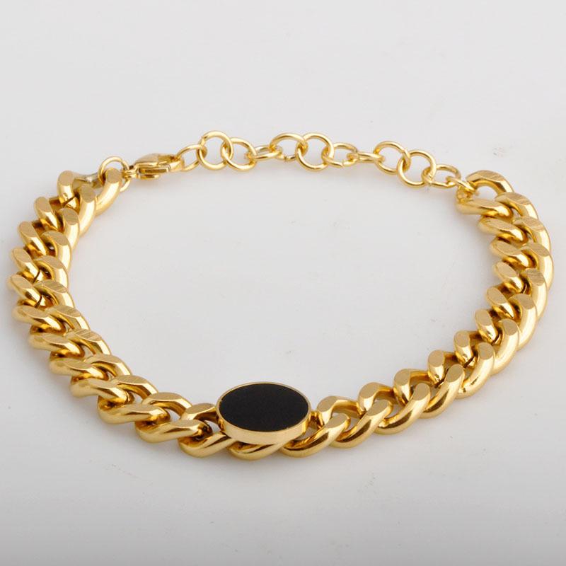 European-American Retro Chunky Chain Black Gold Titanium Steel Bracelet for Women Influencers золотой
European-American Retro Chunky Chain Black Gold Titanium Steel Bracelet for Women Influencers золотой