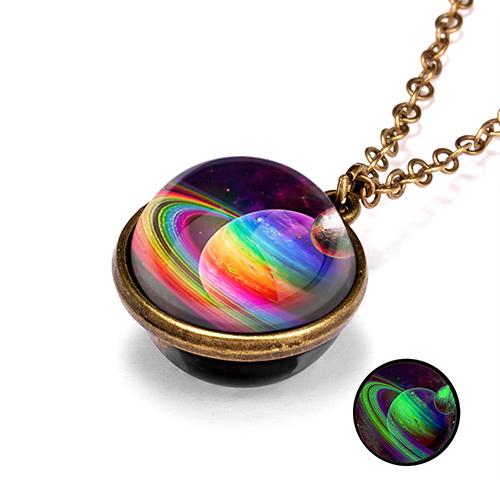 Unique Luminous Universe Galaxy Planet Glass Necklace Glow In The Dark Cosmic Ball Pendant Necklace for Unisex Vintage Jewelry
Unique Luminous Universe Galaxy Planet Glass Necklace Glow In The Dark Cosmic Ball Pendant Necklace for Unisex Vintage Jewelry