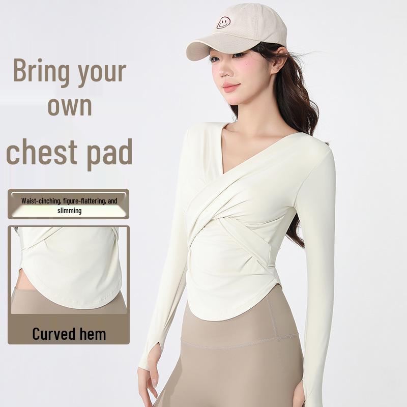 Women s Slimming V-Neck Long Sleeve Yoga Top - Quick-Dry, Breathable Autumn/Winter Fitness Shirt M чёрный
Women s Slimming V-Neck Long Sleeve Yoga Top - Quick-Dry, Breathable Autumn/Winter Fitness Shirt M чёрный