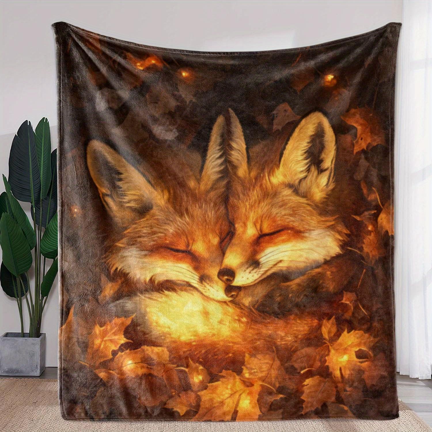 Cute Fox Blanket, Soft and Cozy Flannel Blanket Gift for Adult Teen, Forest Fox Throw Blanket for Nap Bed Sofa Chair Home Decor 75x90cm
Cute Fox Blanket, Soft and Cozy Flannel Blanket Gift for Adult Teen, Forest Fox Throw Blanket for Nap Bed Sofa Chair Home Decor 75x90cm