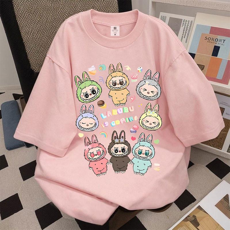 LABUBU printed short-sleeved T-shirt summer loose unisex top S
LABUBU printed short-sleeved T-shirt summer loose unisex top S