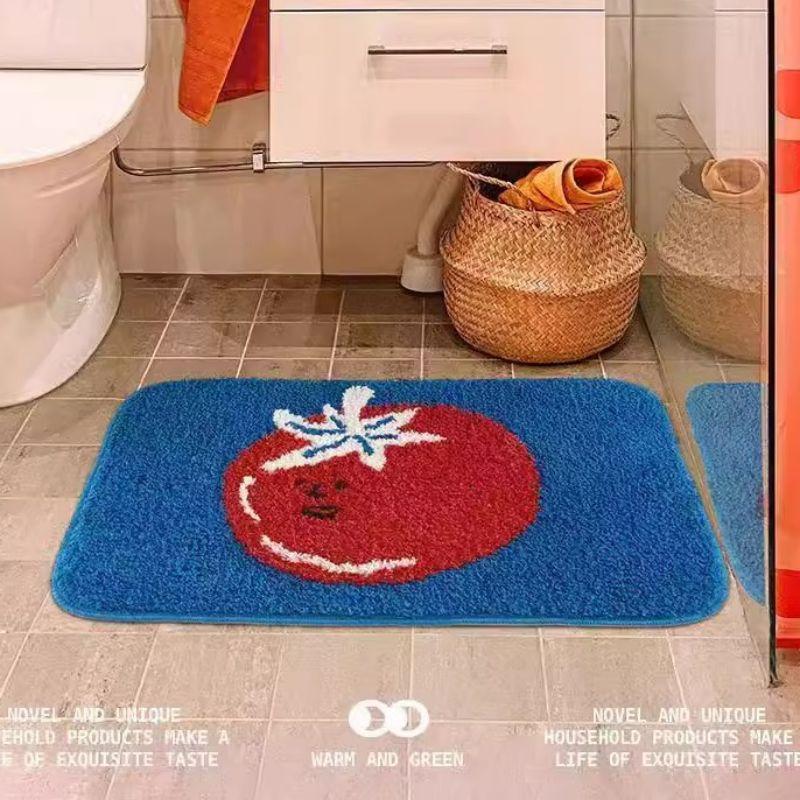 VIKAMA Tomato Plush Bathroom Floor Mat Kitchen Entrance Absorbent Non-Slip Foot Mat Living Room Bedroom Bed Rug Home Decor 40X60cm 15.7X23.6in
VIKAMA Tomato Plush Bathroom Floor Mat Kitchen Entrance Absorbent Non-Slip Foot Mat Living Room Bedroom Bed Rug Home Decor 40X60cm 15.7X23.6in