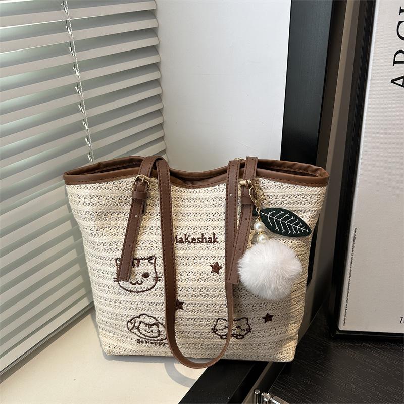 Seaside vacation beach bag women s 2025 new summer woven shoulder bag large capacity underarm straw woven tote bag Single Pack кофейный
Seaside vacation beach bag women s 2025 new summer woven shoulder bag large capacity underarm straw woven tote bag Single Pack кофейный