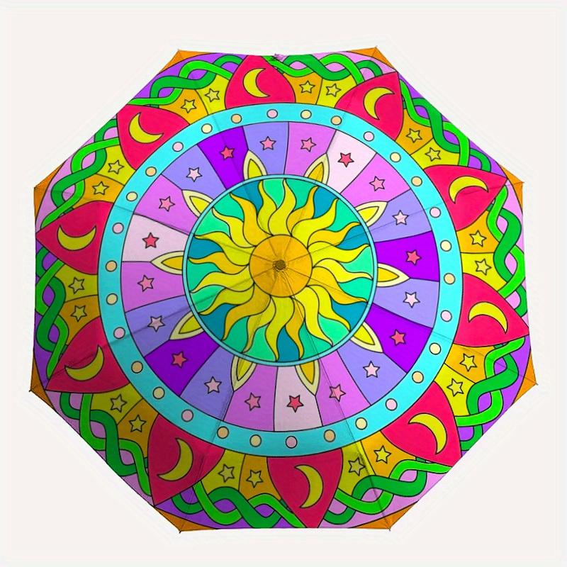 1pc Sunflower Mandala Folding Umbrella , 8 Ribs Casual Durable Lightweight Portable Travelling Umbrella For Men & Women yy250728152
1pc Sunflower Mandala Folding Umbrella , 8 Ribs Casual Durable Lightweight Portable Travelling Umbrella For Men & Women yy250728152