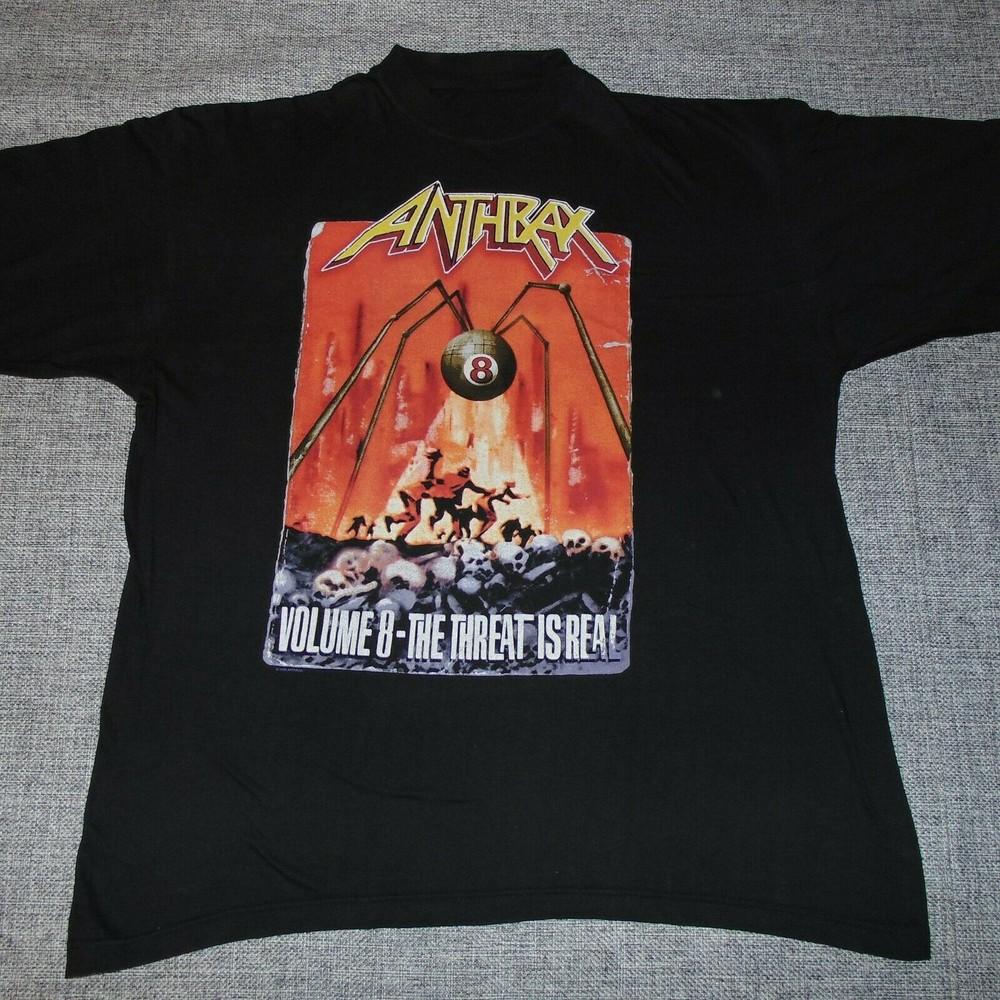 Vintage Anthrax Band Volume 8 The Threat Is Real Shirt Black Unisex Unisex T-Shirt S
Vintage Anthrax Band Volume 8 The Threat Is Real Shirt Black Unisex Unisex T-Shirt S