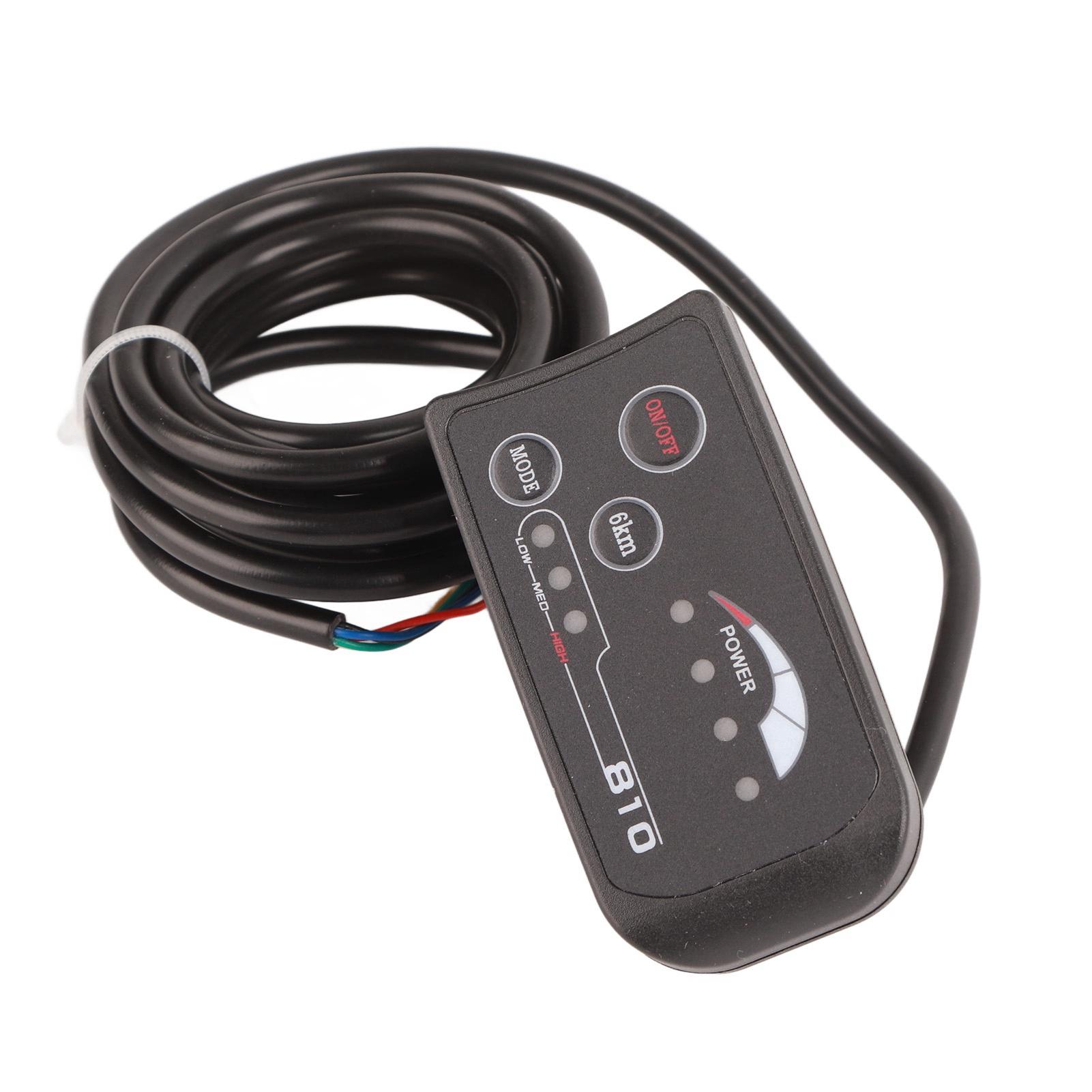 Electric Bicycle 810 LED Display With 5 Wire Cable Control Panel
Electric Bicycle 810 LED Display With 5 Wire Cable Control Panel
