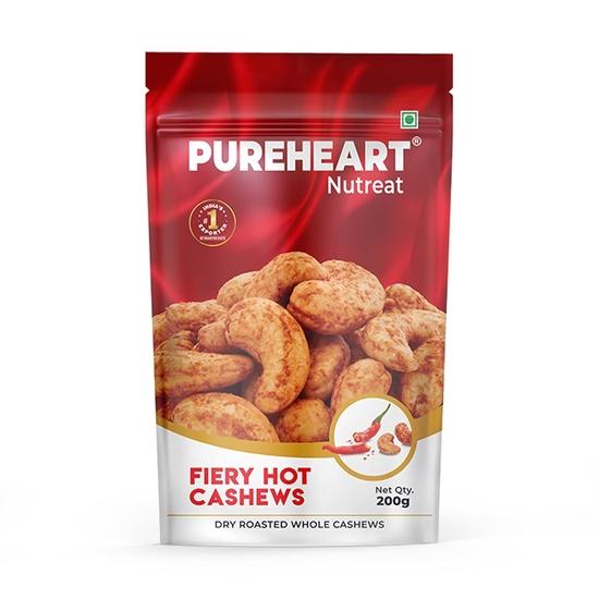 Pureheart Nutreat Fiery Hot Cashews (200 gm), Premium Spicy Roasted Masala Cashew Nuts/Kaju Dry Fruit | Protein & Fiber Rich Chili Cashews 200GM
Pureheart Nutreat Fiery Hot Cashews (200 gm), Premium Spicy Roasted Masala Cashew Nuts/Kaju Dry Fruit | Protein & Fiber Rich Chili Cashews 200GM