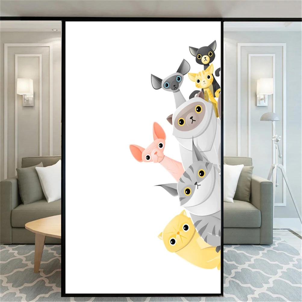 Static Cling Decorative Windows Film Privacy Cute Cat and Dog Pattern Glass Window Stickers Frosted Window Film (as the picture,40x60cm WxH)
Static Cling Decorative Windows Film Privacy Cute Cat and Dog Pattern Glass Window Stickers Frosted Window Film (as the picture,40x60cm WxH)