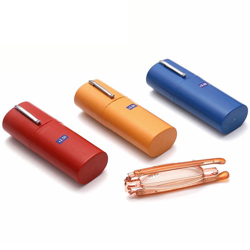 Fashion Folding Ultra-small Pen Holder Reading Glasses With Case Diopter +1.0 +1.5 +2.0 +2.5 +3.0 +3.5 +4.0 Hyperopia Eyeglasses
Fashion Folding Ultra-small Pen Holder Reading Glasses With Case Diopter +1.0 +1.5 +2.0 +2.5 +3.0 +3.5 +4.0 Hyperopia Eyeglasses