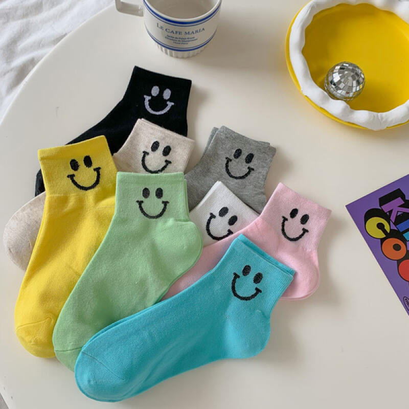 Reul Big Smile Mid-Calf Socks 8 Colors gray
Reul Big Smile Mid-Calf Socks 8 Colors gray