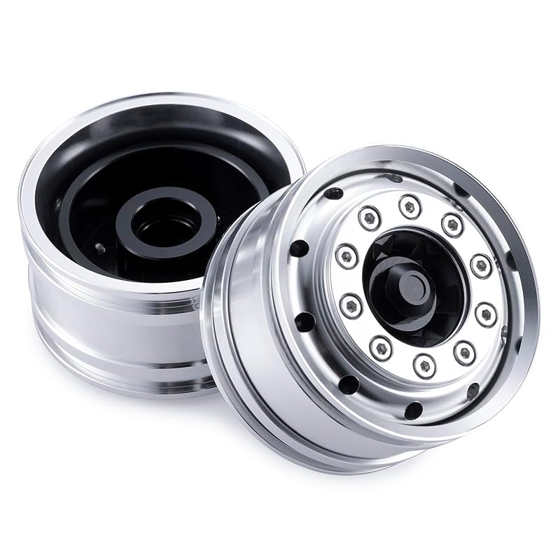 TRZX 2Pcs Aluminum Front Wheel Rim Upgrade Parts for 1/14 Tamiya Trailer Truck RC Car (2 pieces)
TRZX 2Pcs Aluminum Front Wheel Rim Upgrade Parts for 1/14 Tamiya Trailer Truck RC Car (2 pieces)