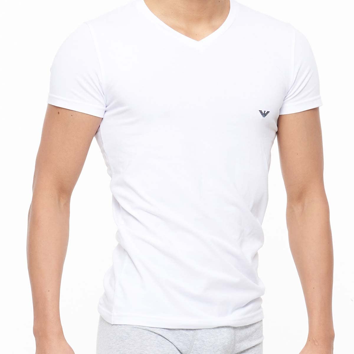 Emporio Armani Classic Stretch Cotton V-Neck Short Sleeve T-Shirt/Undershirt, EU Size, Men s, Gift, 54047290, 90. White
Emporio Armani Classic Stretch Cotton V-Neck Short Sleeve T-Shirt/Undershirt, EU Size, Men s, Gift, 54047290, 90. White