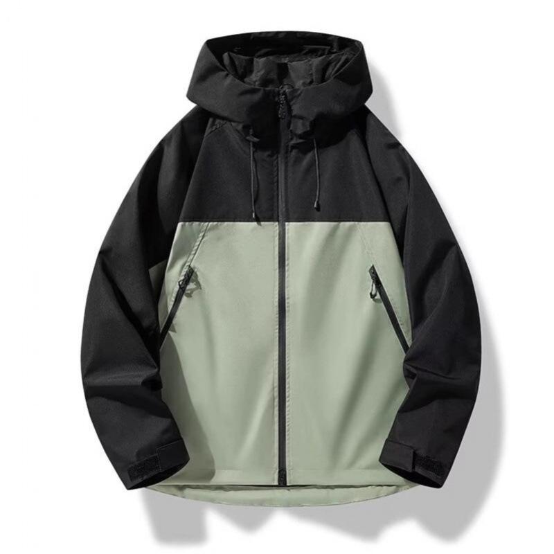 Men s and Women s Hooded Windproof Water-Repellent Patchwork Jacket - Versatile, Loose-Fit for Spring and Autumn Outdoor Activities Large зелений/чорний
Men s and Women s Hooded Windproof Water-Repellent Patchwork Jacket - Versatile, Loose-Fit for Spring and Autumn Outdoor Activities Large зелений/чорний