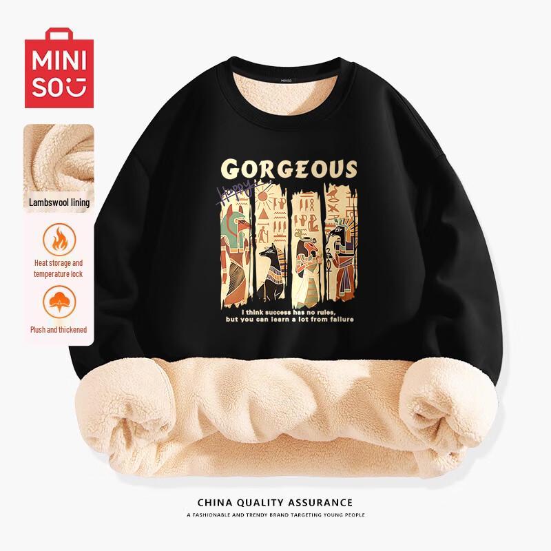 MINISO Men s 2024 Winter Fleece-Lined Pullover Sweatshirt M
MINISO Men s 2024 Winter Fleece-Lined Pullover Sweatshirt M