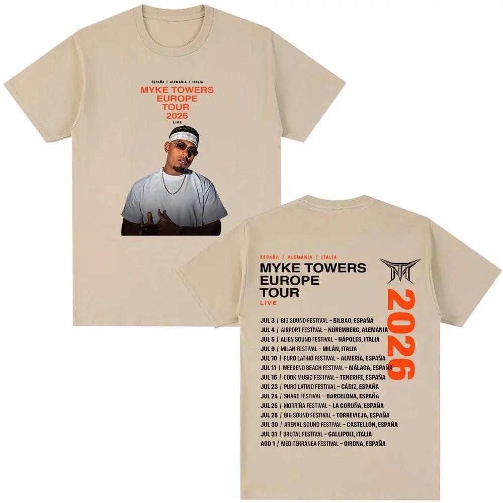 Cotton Short Sleeve T-shirt Streetwear Rapper Myke Towers Europe Tour 2026 T-shirts Unisex Women Fashion Hip Hop Oversized T Shirt 4XL
Cotton Short Sleeve T-shirt Streetwear Rapper Myke Towers Europe Tour 2026 T-shirts Unisex Women Fashion Hip Hop Oversized T Shirt 4XL