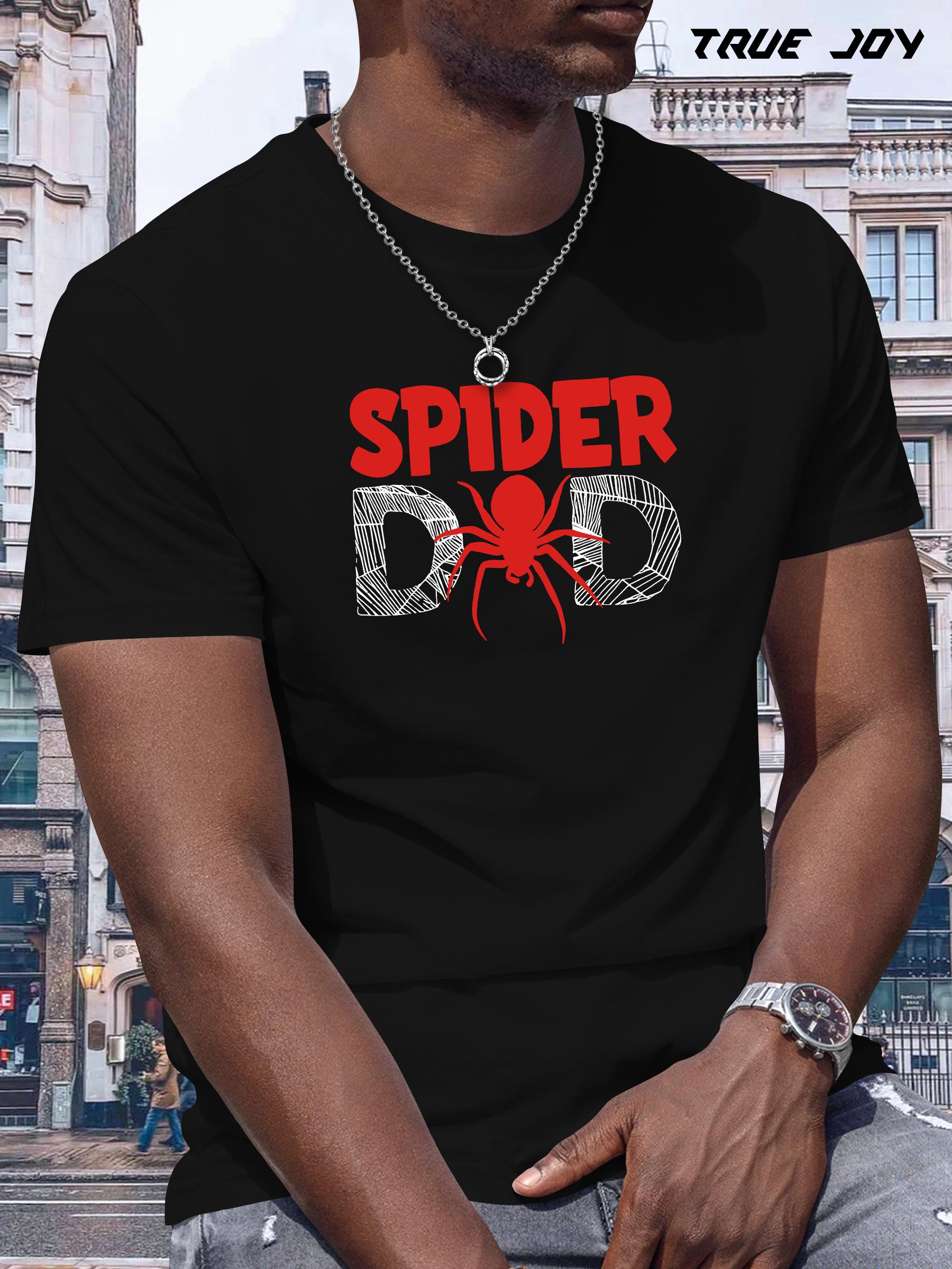 SPIDER Spider Dad Graphic T-shirt - Breathable Quick-Dry Regular Fit Casual Tee with Bold Red Spider Print S
SPIDER Spider Dad Graphic T-shirt - Breathable Quick-Dry Regular Fit Casual Tee with Bold Red Spider Print S