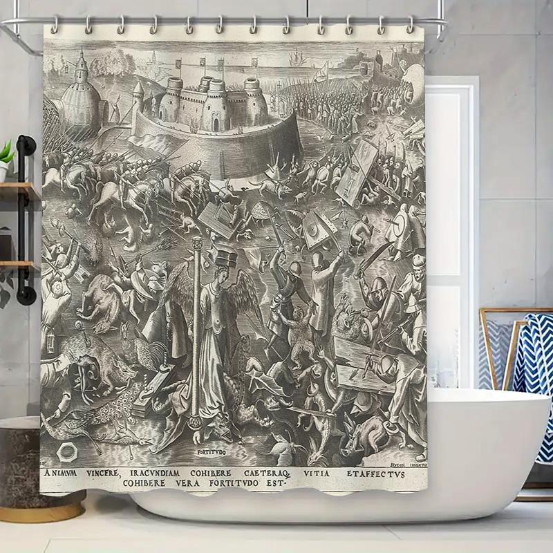 Gothic Art Bath Curtain Medieval Tapestry Renaissance Painting Shower Curtain Home Decor Wall Hanging Dark Academia Vintage Aest W60H190(CM)-1 Pcs
Gothic Art Bath Curtain Medieval Tapestry Renaissance Painting Shower Curtain Home Decor Wall Hanging Dark Academia Vintage Aest W60H190(CM)-1 Pcs