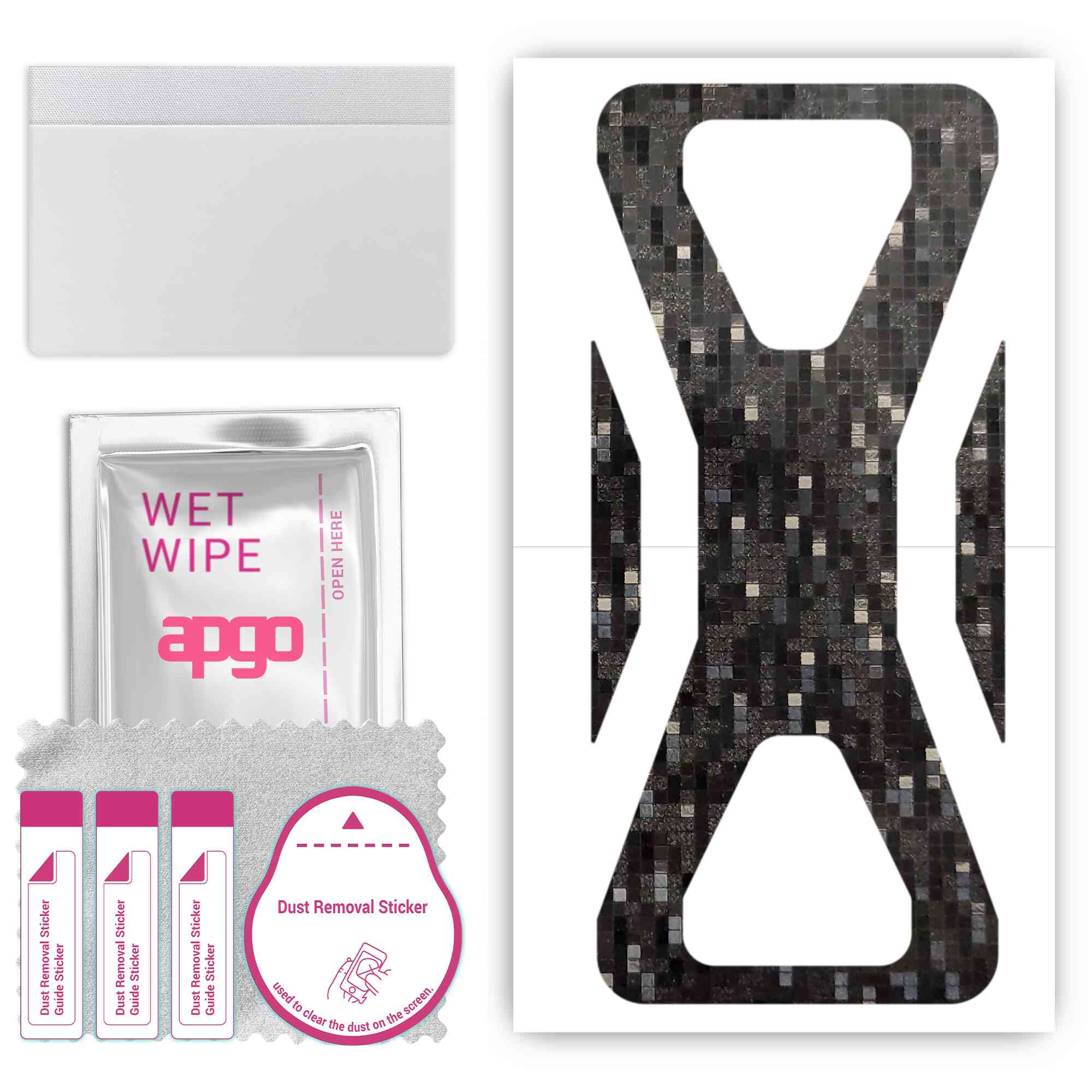 apgo Protective Skin Sticker for the back compatible with Black Shark 3S, Wrap Film, Foil, Vinyl - Pattern Carbon Black Pixel
apgo Protective Skin Sticker for the back compatible with Black Shark 3S, Wrap Film, Foil, Vinyl - Pattern Carbon Black Pixel