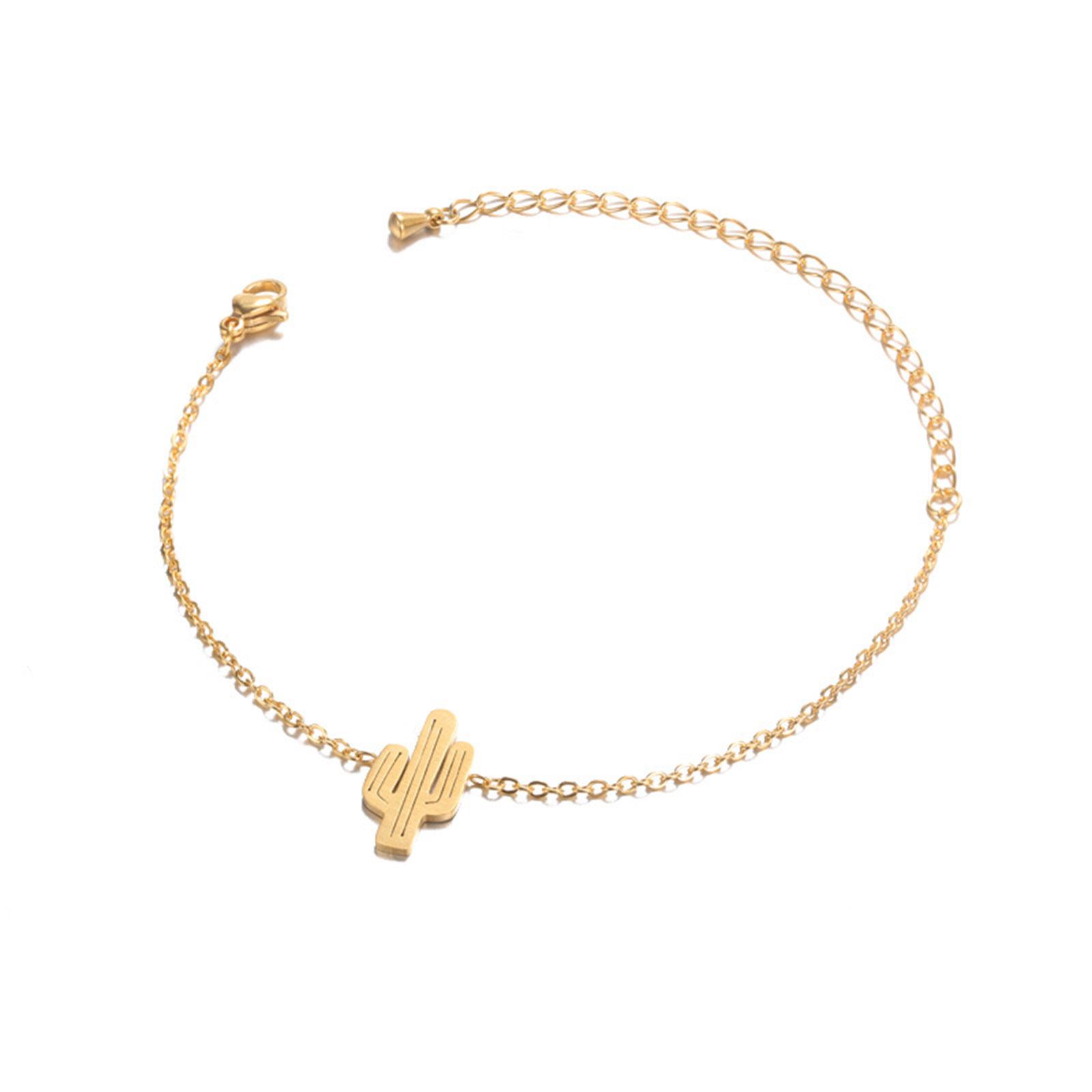 304 Stainless Steel Rolo Chain Bracelets Cactus Panda Butterfly Pendants For Women Simple Gifts 14.5cm(5 6/8 ) Long, 1 Piece
304 Stainless Steel Rolo Chain Bracelets Cactus Panda Butterfly Pendants For Women Simple Gifts 14.5cm(5 6/8 ) Long, 1 Piece