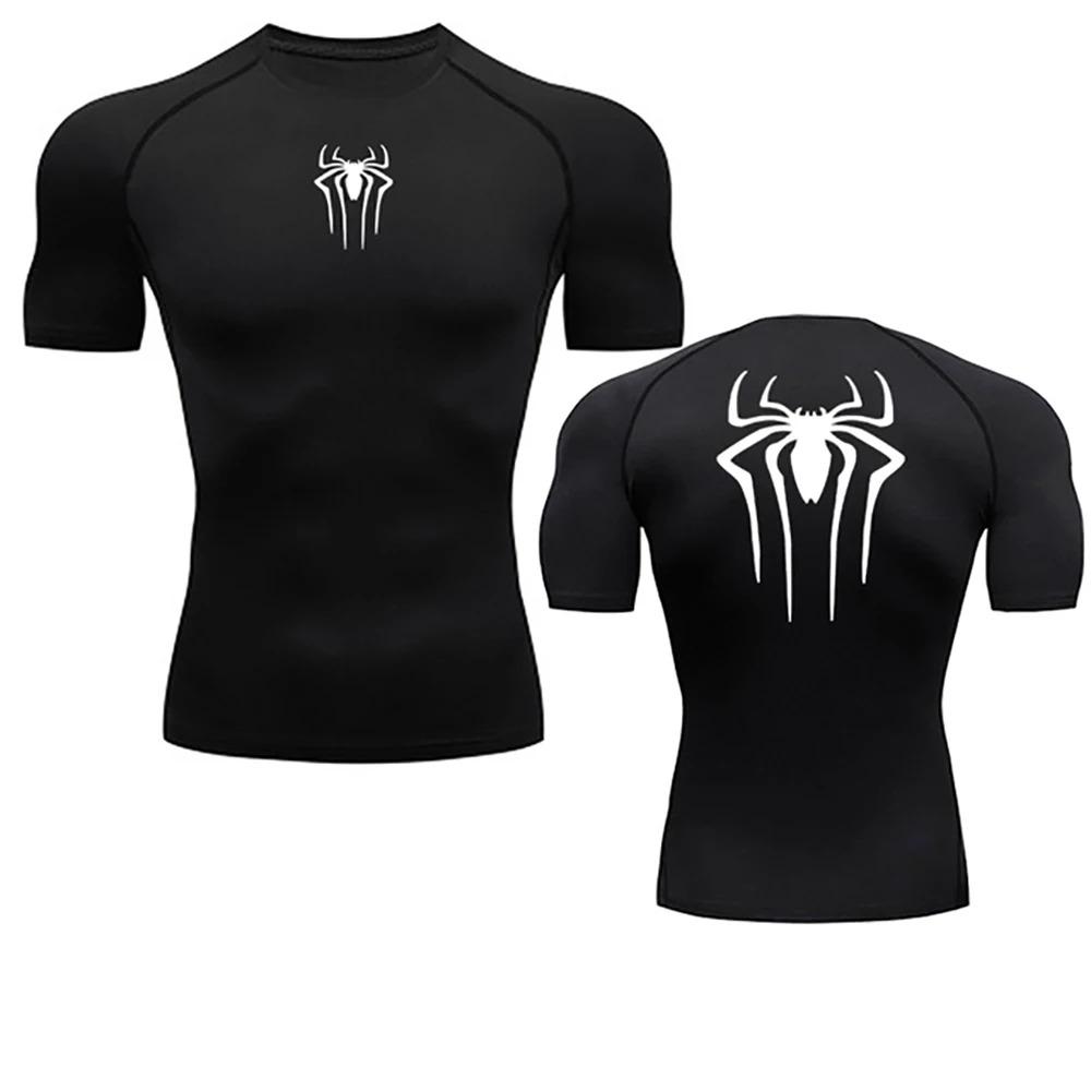Summer Men s Fitness Quick Dry T Shirts Spider Print Athletic Compression Shirts Breathable Casual Short Sleeve Tight Tees Y2K M
Summer Men s Fitness Quick Dry T Shirts Spider Print Athletic Compression Shirts Breathable Casual Short Sleeve Tight Tees Y2K M